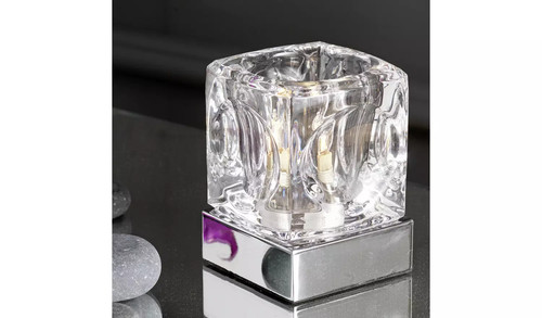 Argos home cuba - glass, chrome