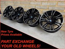 BMW M5 F90 M8 F91 F92 20" Genuine 706M Black Diamond Cut Alloy Wheels