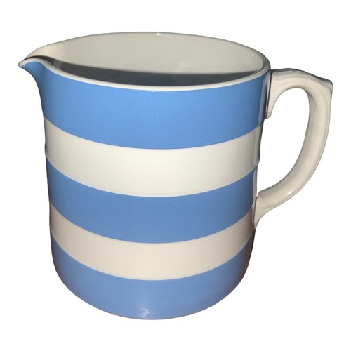 Green cornish ware jug blue - green,