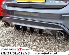 For Ford Focus st 2019-21 Diffuser fins,Ford Focus ST Diffuser Fins X4,Focus ST 