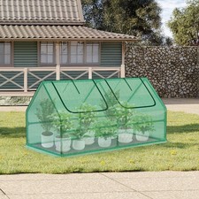 Aoodor 4x2x2 FT. Mini Greenhouse Kit Outdoor Indoor Portable Green w/PE Cover