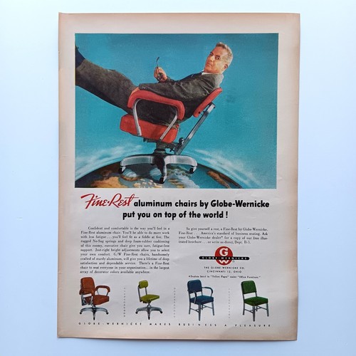 1958 globe wernicke fine rest - wernicke, fine-rest