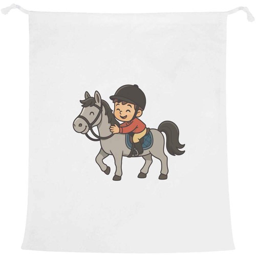 Horse riding boy laundry - 'horse, /
