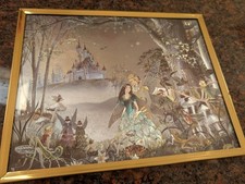 Jean & Ron Henry Vintage Fairy Picture "DOWN BY THE WOODS" Foil Art Dufex