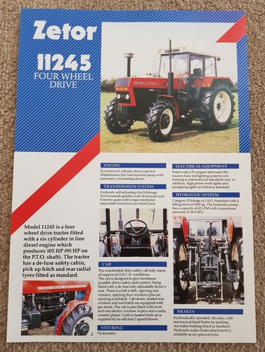 Zetor 11245 tractor sales - tractor,