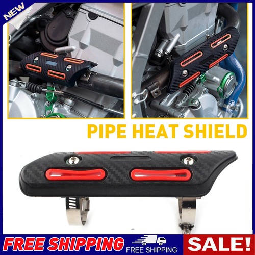 Motorcycle red exhaust muffler - red,