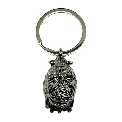 Shrunken head keyring voodoo - keyring,