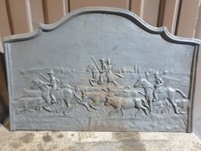 vintage cast iron fire back