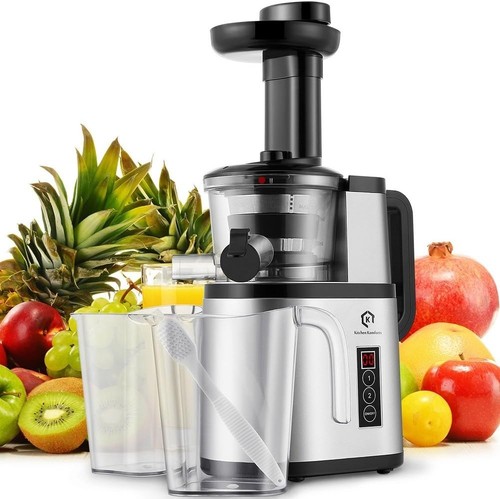 Slow masticating juicer with - slow,