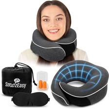 Memory Foam U Shaped Travel Pillow Neck Support Soft Head Rest Plane Car Cushion