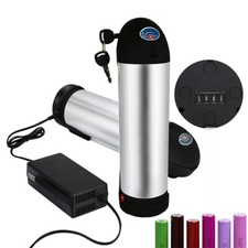 36V Volt 10AH 370WH Lithium Li-ion Battery for Electric Bicycle E-Bike 350W 500W