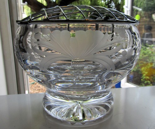 Vintage heavy cut glass - glass, lead