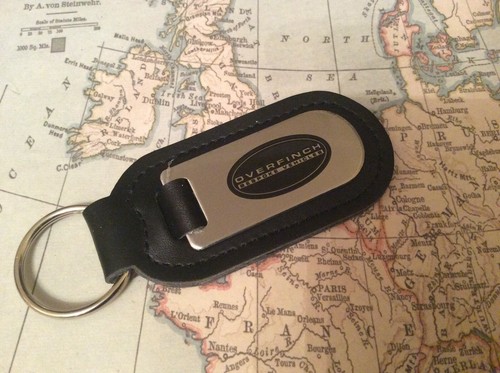 Overfinch key ring - overfinch, etched
