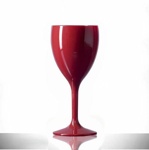 Red plastic reusable - red, large