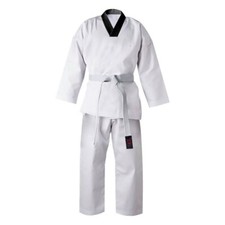 Multipurpose Martial Arts Taekwondo Uniform | Plain Back Suits | Black V Neck