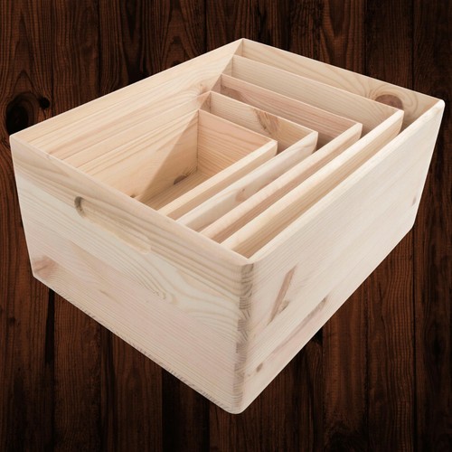 Wooden open decorative storage - open,