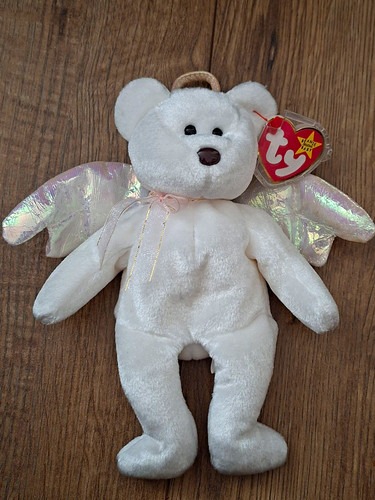 Beanie babies halo white - beanie,