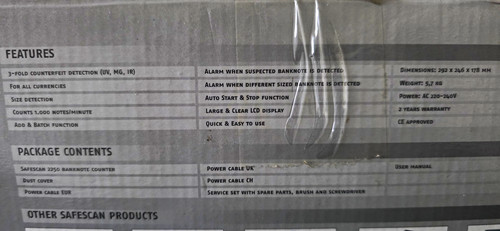 Safescan 2250 electronic bill - 2250,