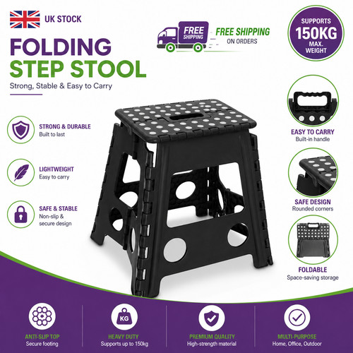 Large 150kg folding step stool - step,