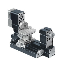 High Power 60W Mini Metal DIY Rotating Lathe Machine Tools with Base 12000 Rpm