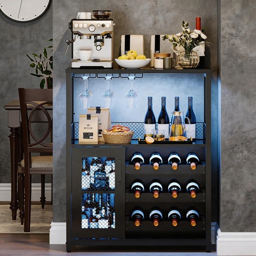 Wine bar cabinet led - wine,