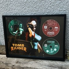 Tomb Raider PS1 disc framed
