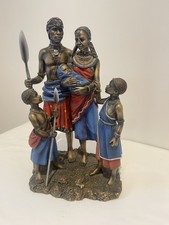 RARE Leonardo Masai Family Sculpture, Dated 2003