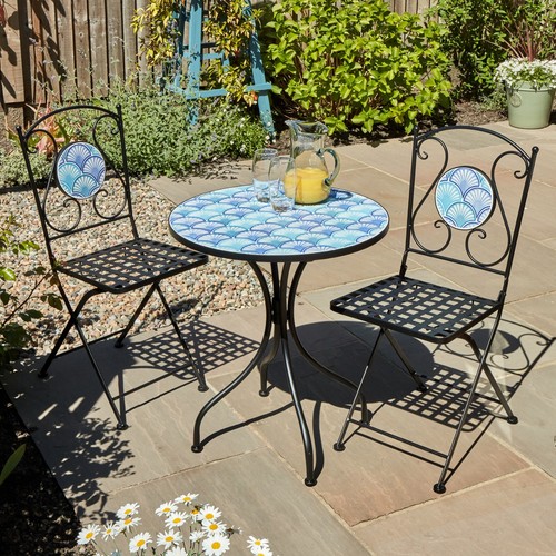 Bistro set mosaic patio - mosaic,