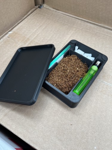 Large plastic tobacco - tobacco, tin