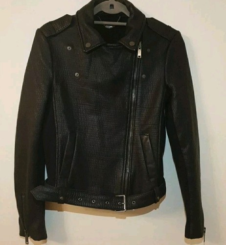 Ikks leather jacket size - jacket, 10