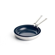 Blue Diamond Frying Pan Set of 2 24/26cm Ceramic Non-Stick PFAS-Free (Open Box)