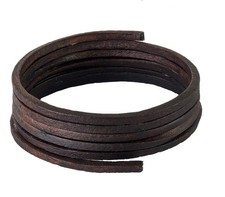 Dark Brown leather shoelaces