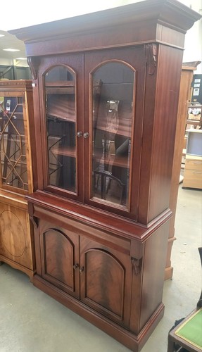 Antique repro mahogany glazed