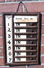 1920s vintage hotel room board