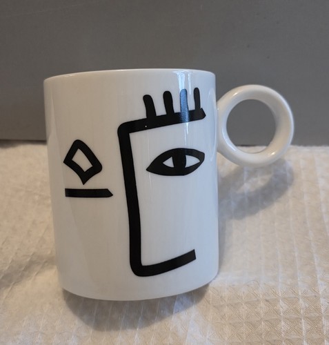 Abstract face mug - abstract,