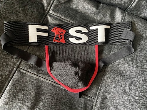 Mens fist logo - black, with