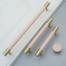 Mfys pink leather brass - leather, drawer