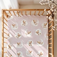 Baby Girl Fitted Sheet 100%