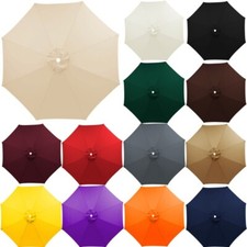 Replacement Fabric 6 or 8 Arm Garden Canopy Parasol 2m 2.5m 2.7m 3m Cover