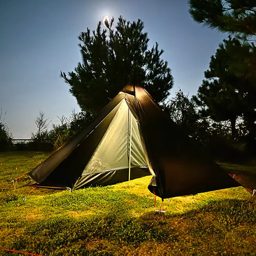 Camping hot tent - hot, with