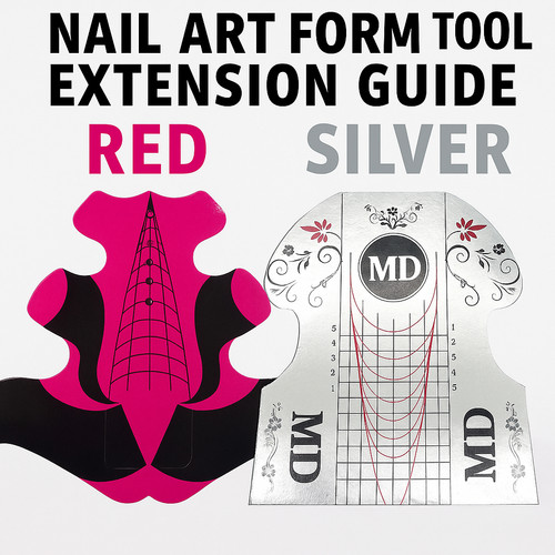 Nail form stickers - form,