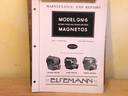 Eisemann magneto model 6 - eisemann,