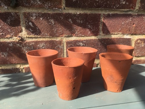 Vintage hand made - hand, terracotta