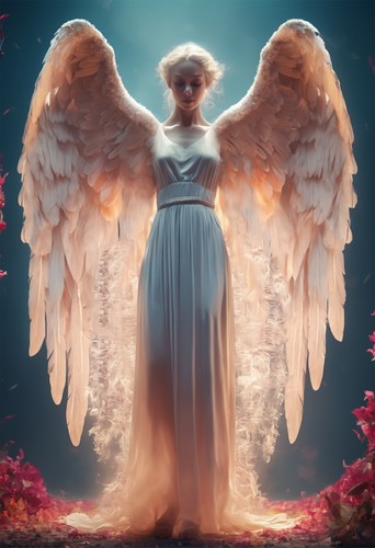 Stunning angel wings canvas - angel,