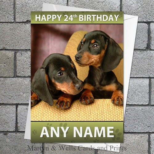 Dachshund birthday card - ., 5x7