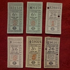 COLLECTION 6 Bus Tram Tickets