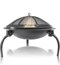 Grill Garden Fire Pit Modern Bowl Dish Wood Burner Logs Charcoal Fire Bowl