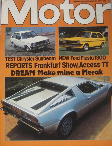 Motor 1977 featuring - 24/9/1977,