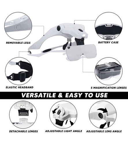 Magnifying glasses with led - glasses,