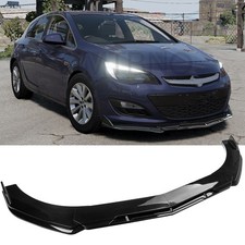 For Vauxhall Astra J K H Front Bumper Lip Splitter Spoiler Body Kit Gloss Black